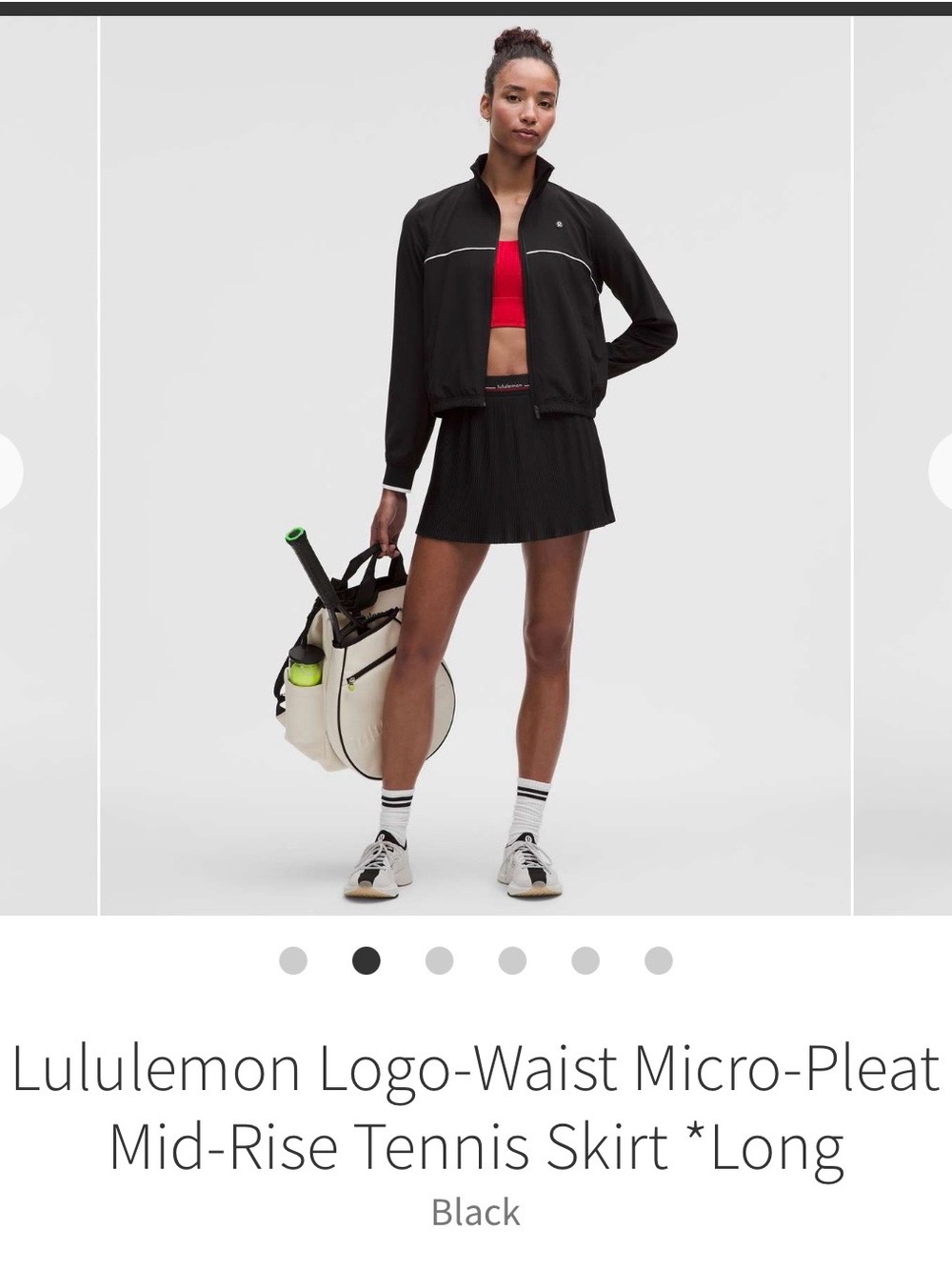 lululemon Logo-Waist Micro-Pleat
Mid-Rise Tennis Skirt *Long Size4